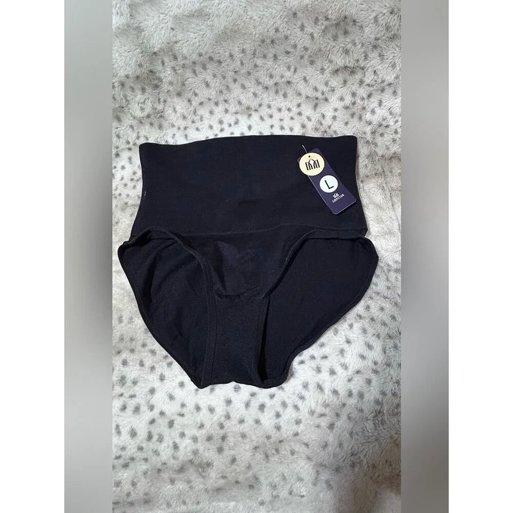 Shapermint 3 Pair Black Large Empetua AllDay Everyday High-Waisted Shaper Panty